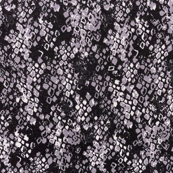 Half Moon Modern Movement Black Gray Abstract Snakeskin Print Top Small - Picture 4 of 5
